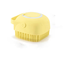 Load image into Gallery viewer, Dog bath brush with shampoo dispenser