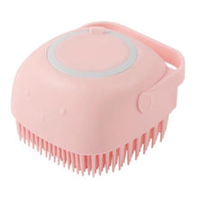 Load image into Gallery viewer, Dog bath brush with shampoo dispenser