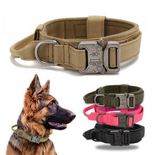 Cargar imagen en el visor de la galería, Collar Táctico de Nailon para Perros Medianos y Grandes - Estilo y Seguridad en un Solo Producto